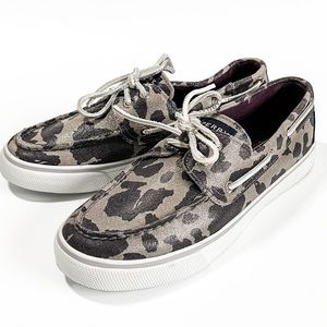 NWOB Sperry Top Sider Metallic Print Boat Shoe 8.5